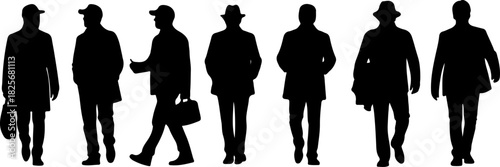 Outdoor Adventure Activity Silhouette Set – Hiking, Running, Cycling & Exploring