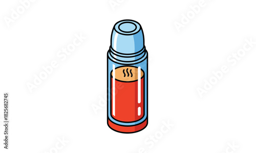 Cozy drink in a stylish thermos, perfect for a commute or outdoor adventure, enjoy your favorite beverage on the go, keeping it hot or cold for hours