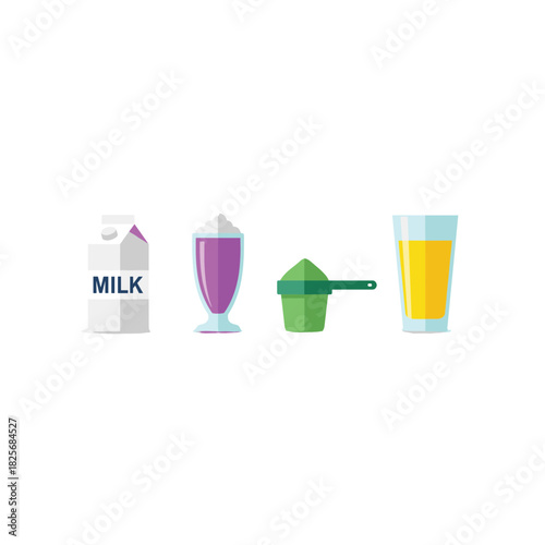 Healthy drinks and protein powder for fitness and nutrition