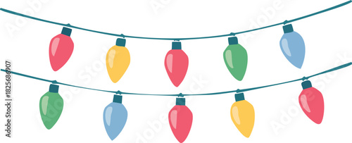 Festive String Lights Colorful and Cheerful Holiday Decoration