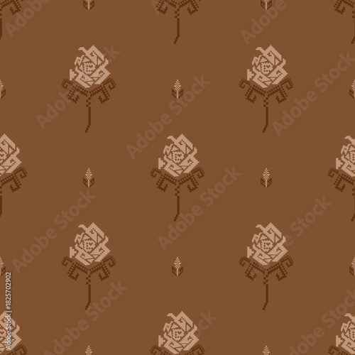 beautiful pixel tribal pattern inspired by each native pixel fabric like wayuu African native American southeast Asian traditional textile Thai silk pattern Aborigine Australian and Columbian fabric