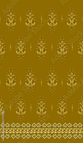 beautiful pixel tribal pattern inspired by each native pixel fabric like wayuu African native American southeast Asian traditional textile Thai silk pattern Aborigine Australian and Columbian fabric