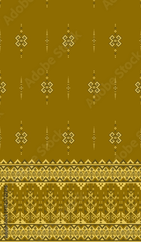 beautiful pixel tribal pattern inspired by each native pixel fabric like wayuu African native American southeast Asian traditional textile Thai silk pattern Aborigine Australian and Columbian fabric