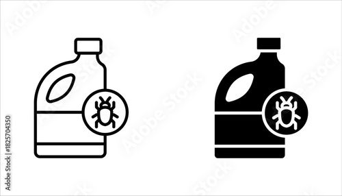pesticides icon set, pesticide sprays icon vector illustration on white background