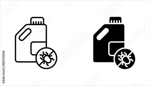 pesticides icon set, pesticide sprays icon vector illustration on white background