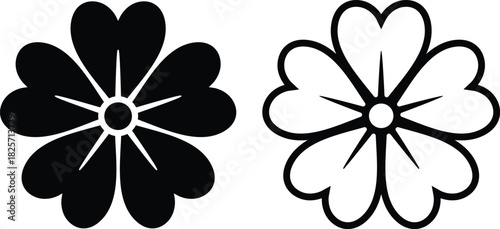 Set of black rose flower silhouettes floral design elements on white.Vector rose icon. Set of decorative flower silhouettes for your design.Set of decorative rose with leaves. Flower silhoutte. 