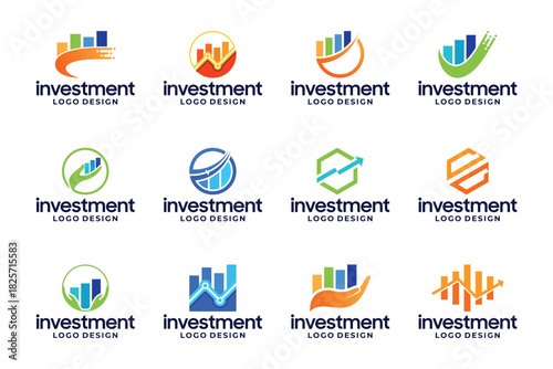 Collections of finance solution logo design