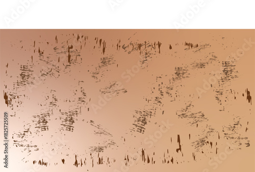 Abstract copper texture with distressed grunge scratches and rough imperfections, creating a rustic vintage industrial feel and worn aged surface background.