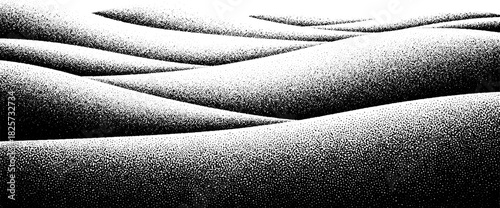 Monochrome Sand Dunes A Textured Landscape of Undulating Forms.