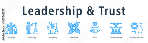 Leadership & Trust Web Banner Blue