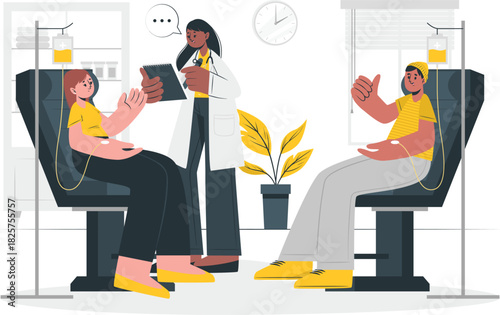 Patients receiving iv treatment