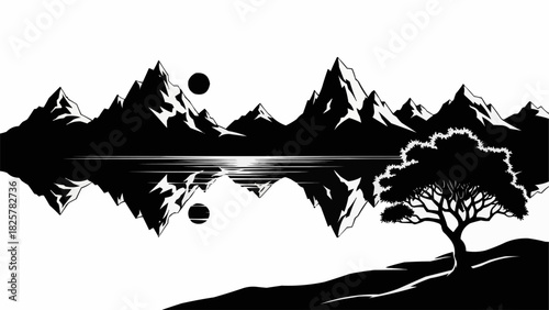 vector illustration of a tree