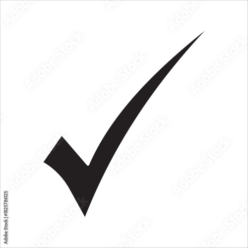 check mark icon, with a white background.