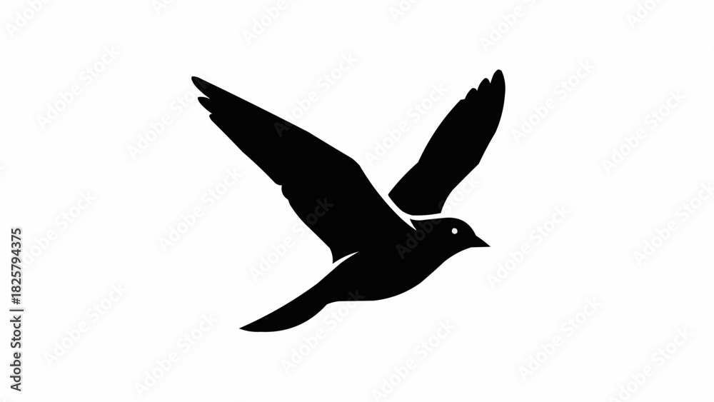 Obraz premium Silhouette of a bird