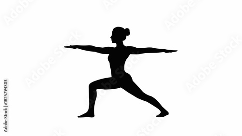 silhouette of a woman doing yoga