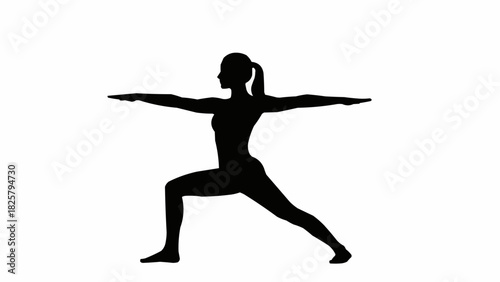 silhouette of a woman doing yoga