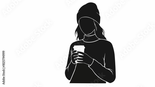 Girl holding coffee