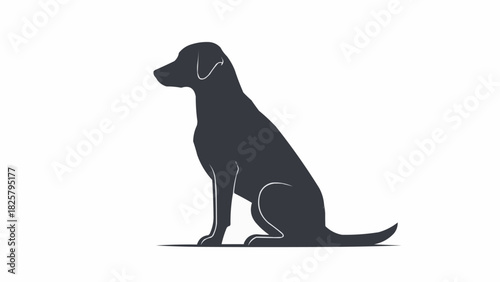 silhouette of a dog