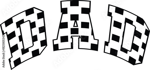 Bold Script Papa Text Design