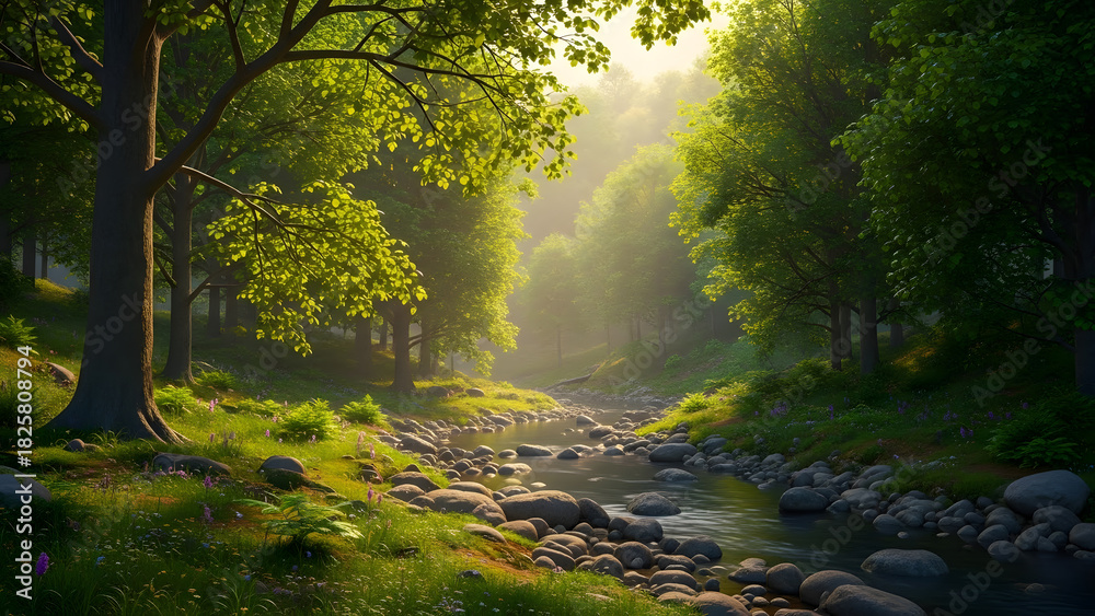 Fototapeta premium Peaceful Nature Background