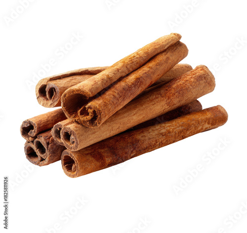 Wallpaper Mural A bundle of aromatic cinnamon sticks on a transparent background Torontodigital.ca