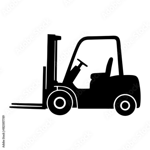 forklift silhouette or symbol