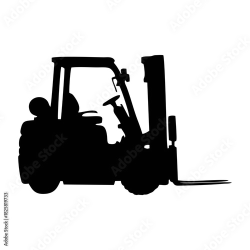 forklift silhouette or symbol
