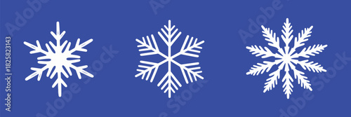 Whimsical Snowflake Chalk Drawing On Dark Blue Blackboard, Childlike White Crayon And Pastel Scribbles For Festive Merry Christmas And Happy New Year Designs, Winter Illustration Background