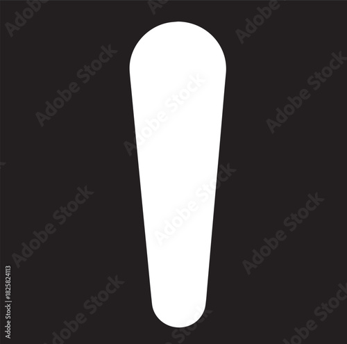 Abstract White Shape on Black Background A Minimalist Vector Design for Various Applications