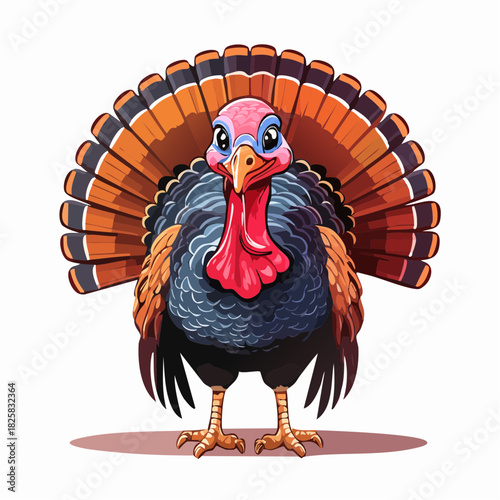 Truthahn - Cartoon Comic Stil