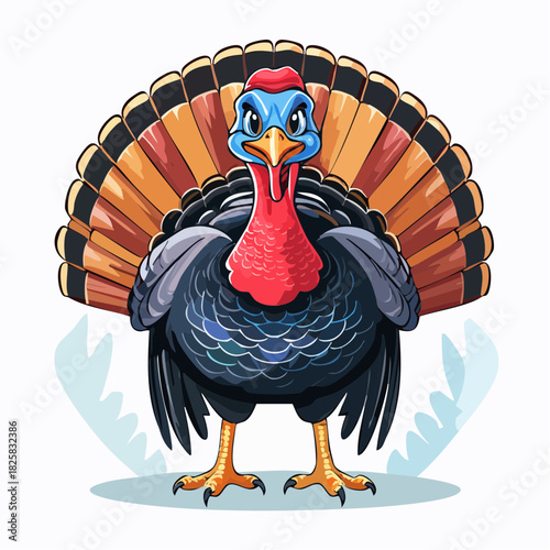 Truthahn - Cartoon Comic Stil