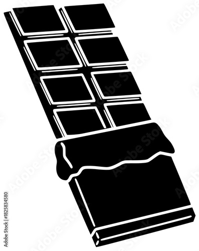 chocolate illustration dessert silhouette food logo sweet icon candy outline cocoa snack brown delicious cacao sugar dark bar chocolate bar shape pastry vector graphic background