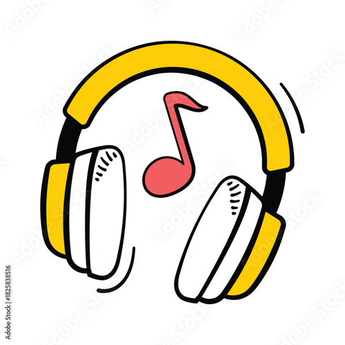 Ready to use icon for personal listening designs