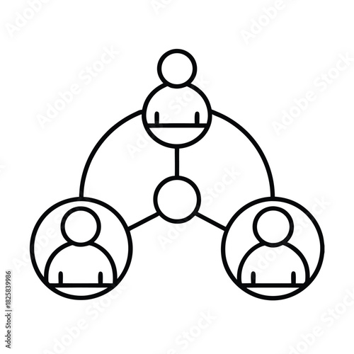 Stakeholders Vector Image vector line art on white background