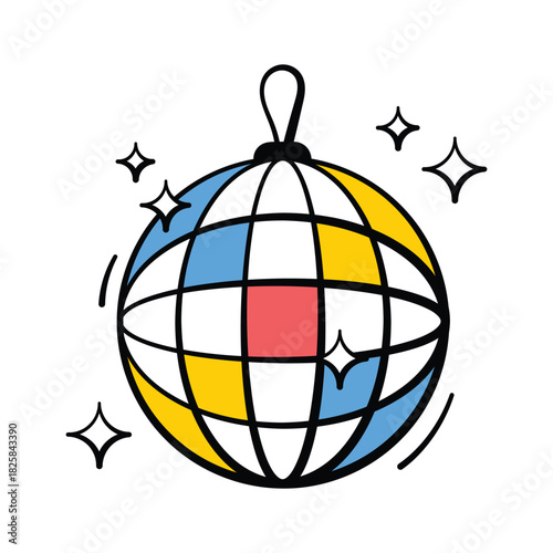 A glowing disco ball, dance parties, nightlife, and festive celebrations