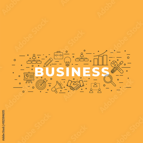 business icon  background  logo vector symbol illustration minimalist design