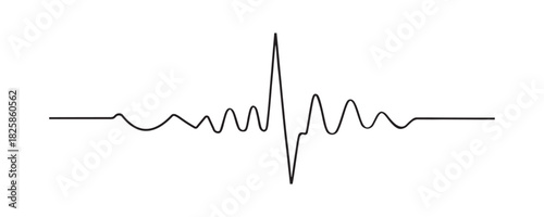 Cardiogram on a isolated background vector.Pulse, ecg, ekg, hertbeat, electrocardiogram, graph, rhythm cardioid concept. Heartbeat pulse hospital logo sign. Vector illustration