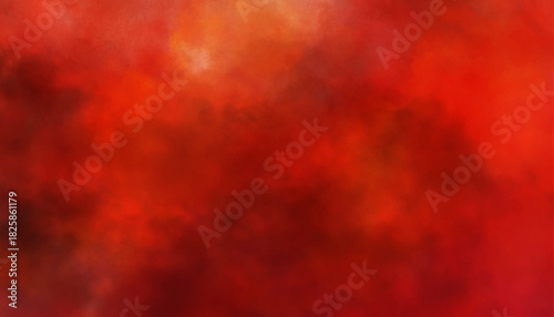 Vibrant Red Abstract Smoke Texture Background