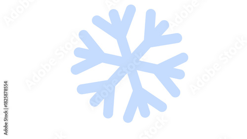 snowflake on white background
