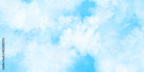 Abstract grunge sky blue soft painted watercolor paint splash. inspiring views of fluffy clouds blue sky background. cloudy blue sky various natural clouds and smoke. morning cloud in the sky.