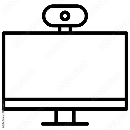 Webcam Outline Icon