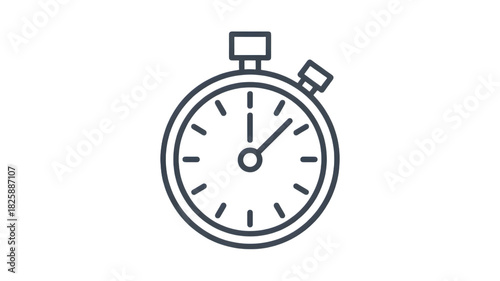 Modern stopwatch icon symbolizing time management and productivity strategies