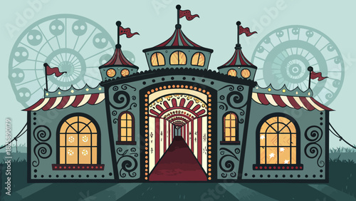 Enter the whimsical funhouse and step into a world of fantasy, adventure, and sweet treats, a carnival midway promises laughter and delight for all ages