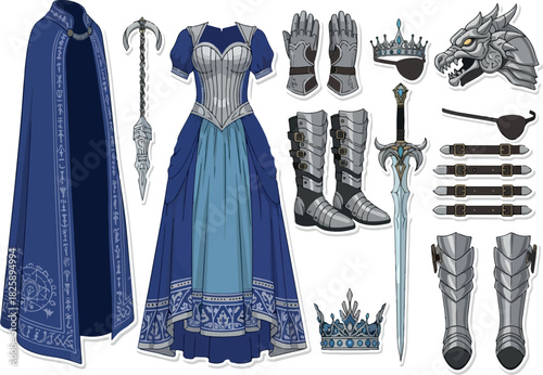 Royal Warrior Outfit Medieval Clothing and Accessories
