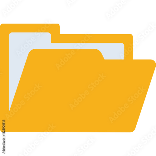 Folder Document Flat Illustration
