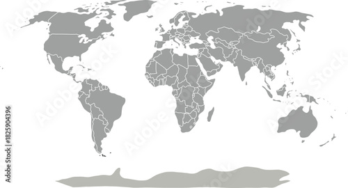 world map high quality vector illustration