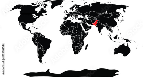 world map high quality vector illustration