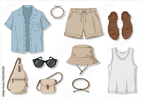 Stylish Summer Outfit Collage Essentials for Beach Days and Casual Wear