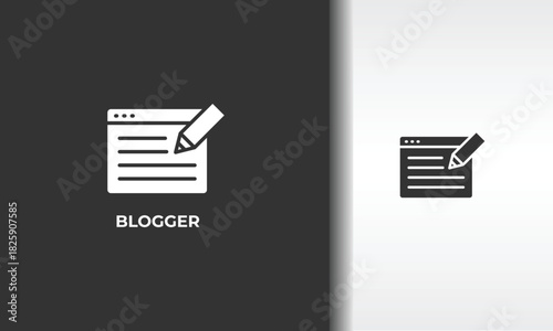 Blogger Vector, Icon Or Logo Sign Isolated Symbol Illustration
