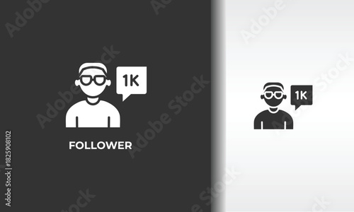 Follower Vector, Icon Or Logo Sign Isolated Symbol Illustration